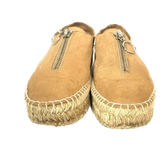 Alexander Wang Tan Devon Suede Espadrille Flats - Picture 6 of 12